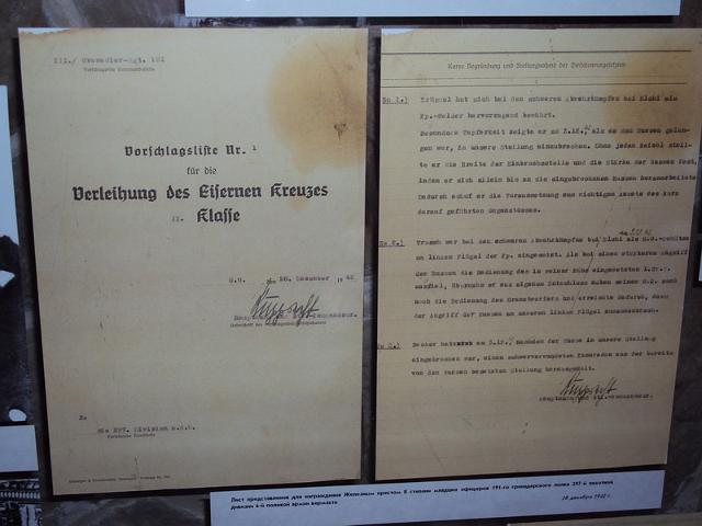 e_63.jpg - Vorschlagsliste für die Verleihung des Eisernen Kreuzes, III. Grenadier-Rgt 191 vom 28.12.1942